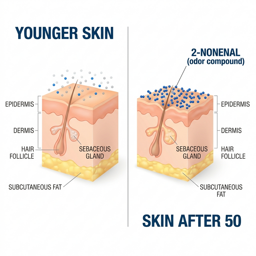 It’s Not Hygiene — It’s a Compound Called Nonenal