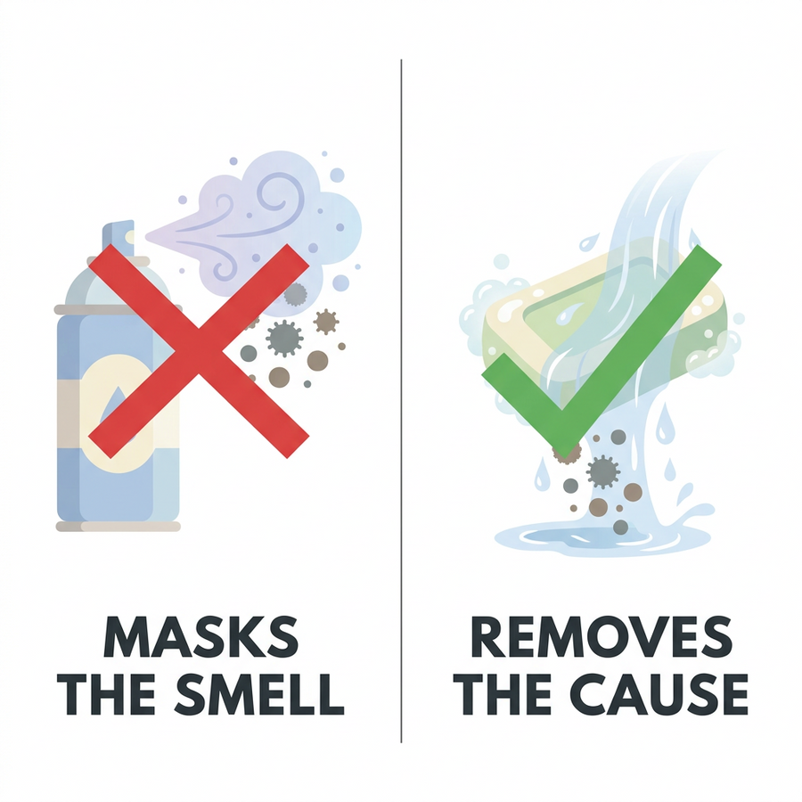 Soaps and Fragrances Only Mask It — Temporarily